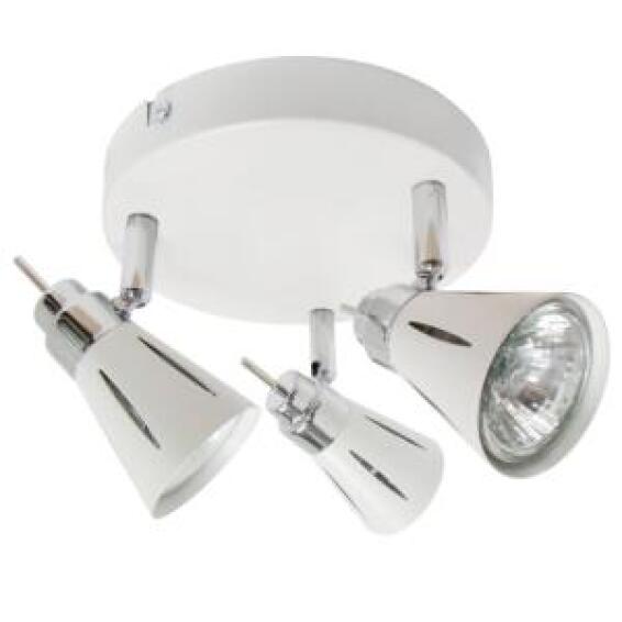 spotlight  3lt gu10 s066/3 white chrome 
