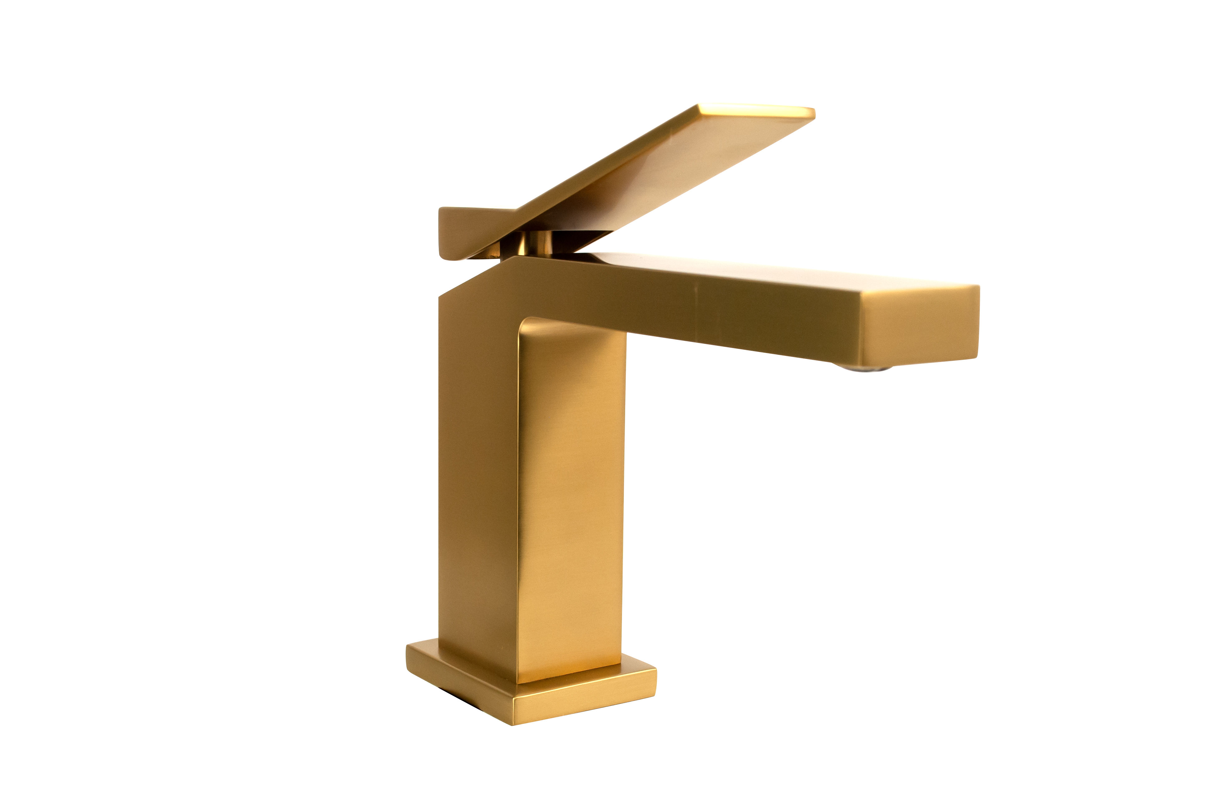 Milan Basin Mixer Brass - Brushed Gold