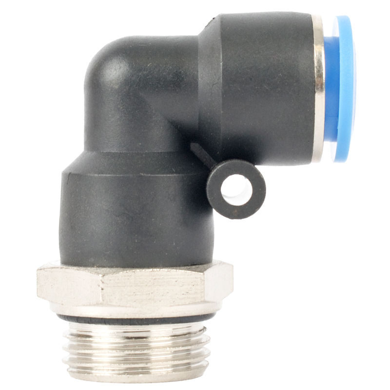 AirCraft - Elbow W/O-Ring 12mm-1/2 M Pu Hose Fitting - 2 Pack