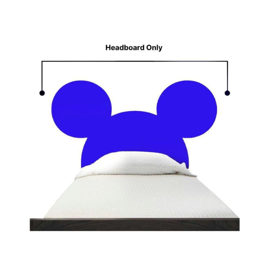 Dark Blue Mickey mouse shape double