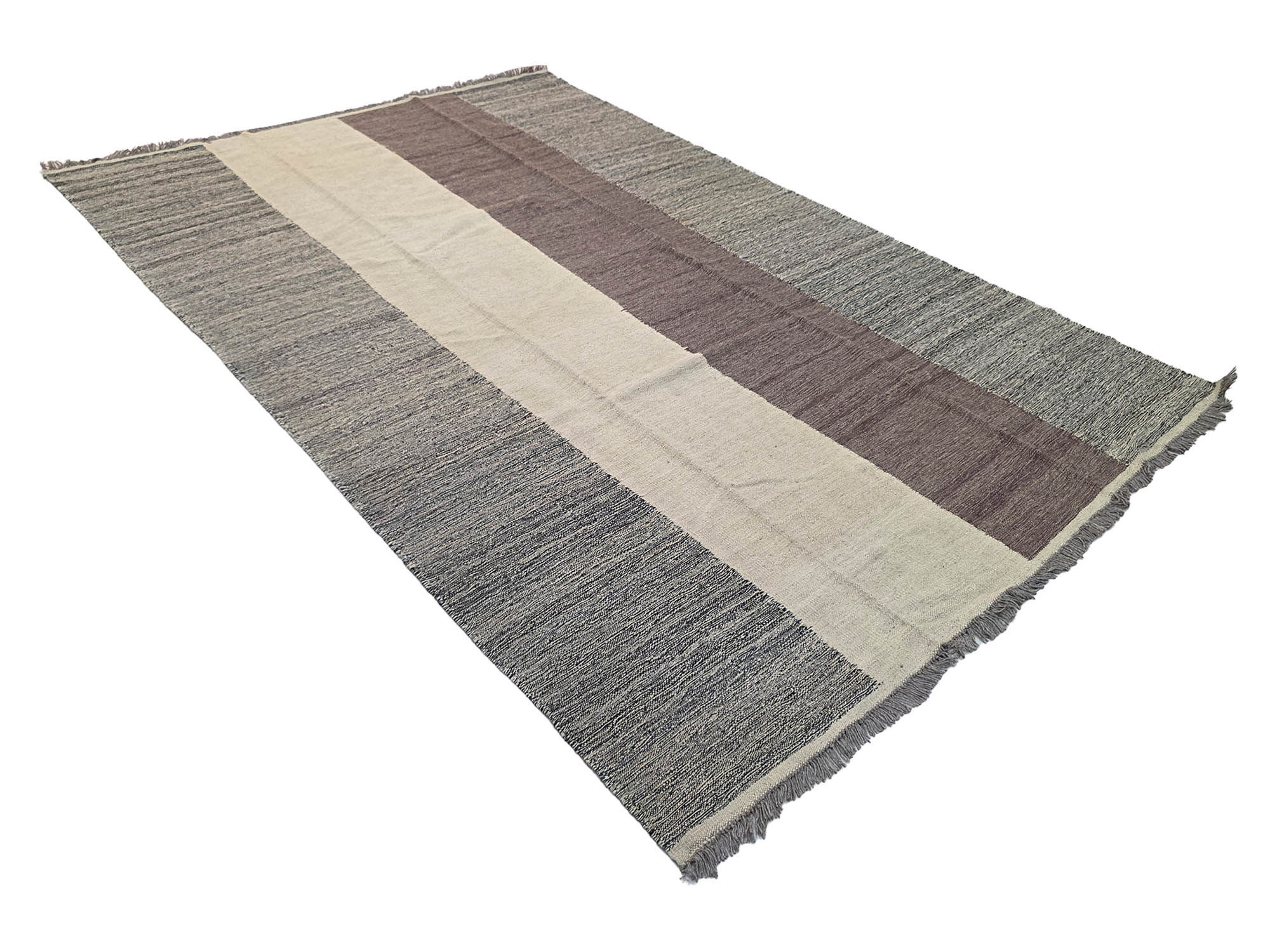 Afghan Handwoven Modern Natural Kilim - 294 x 192 CM