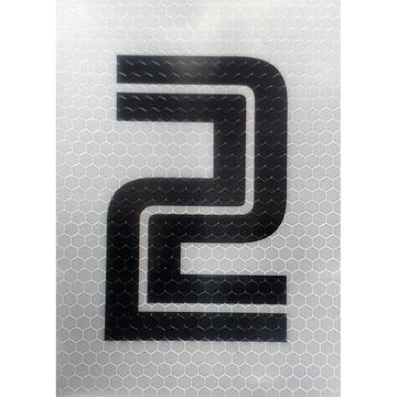 Black & White Reflective Number 2