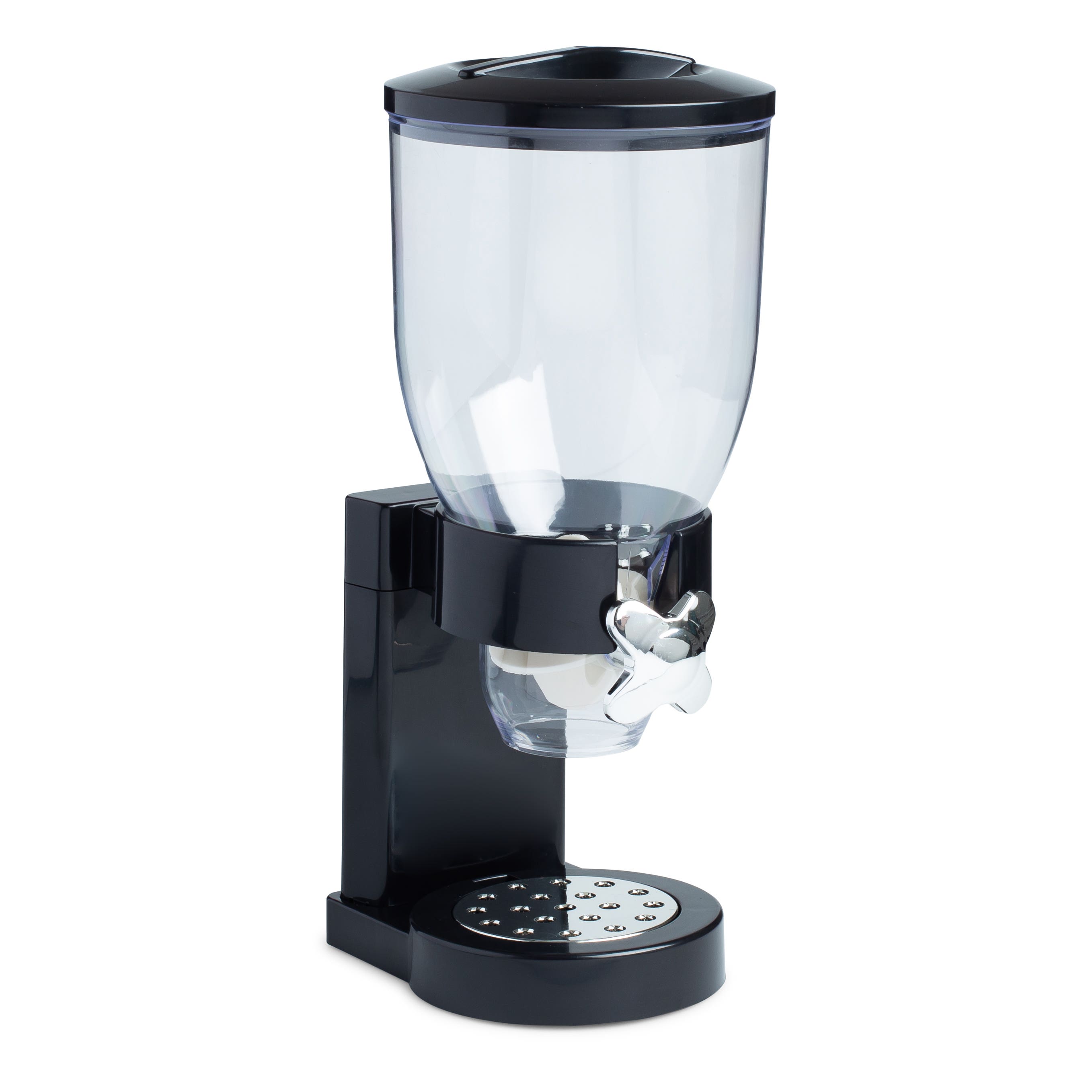 Cereal Dispenser Storage Container Dry Food Pasta Black
