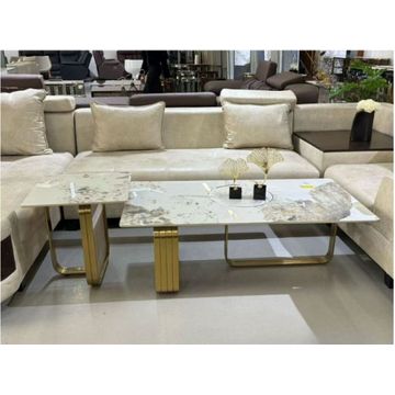 Marble Gold Legged Coffee Table