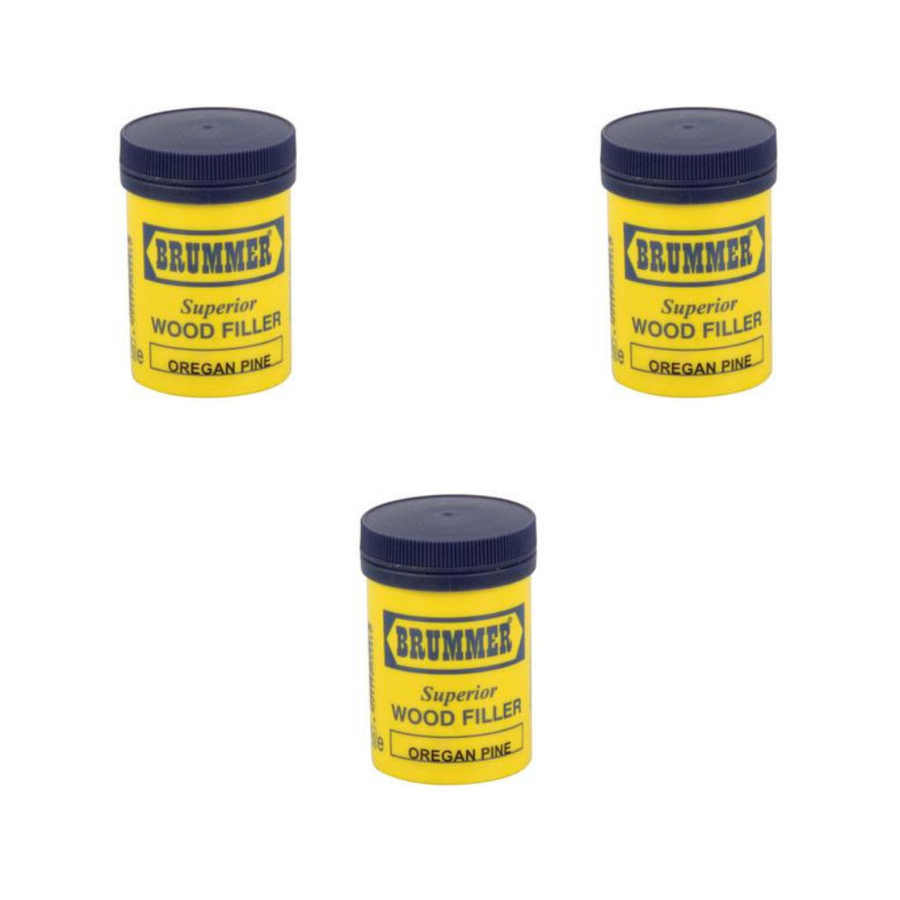Brummer wood-filler 250g oregan-pine 3 Tubs