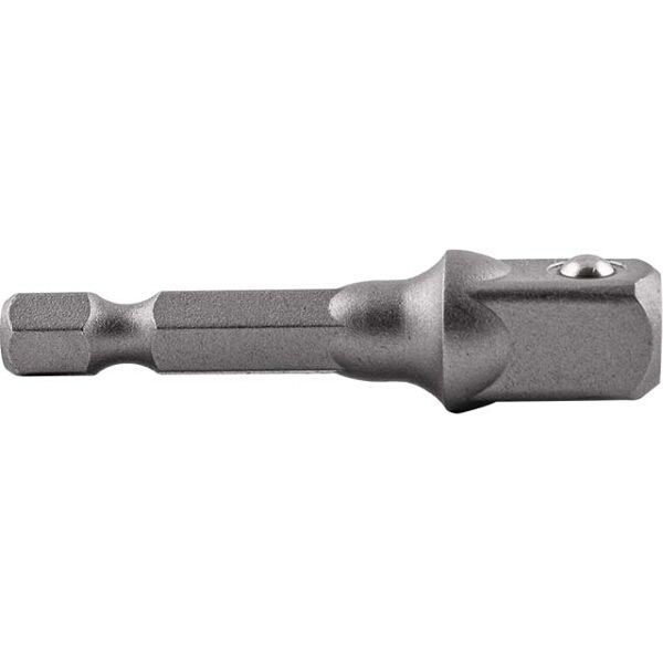 Socket Adaptor 3/8"M Sq X 50Mm 1/4"M Hex Shank Carded