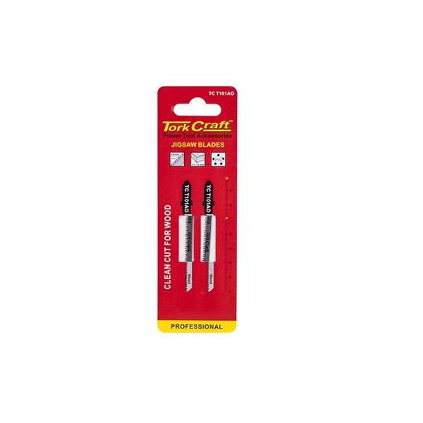 Tork Craft - T-Shank Jigsaw Blade 1.3mm 20Tpi 75mm 2Piece - 3 Pack