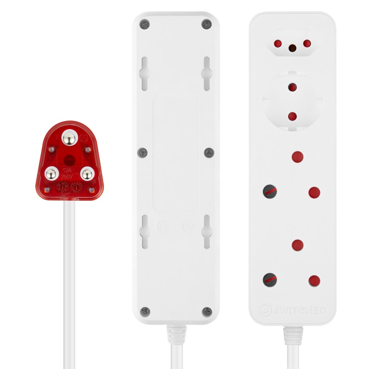 Switched High Surge Multiplug for Power Cut Protection