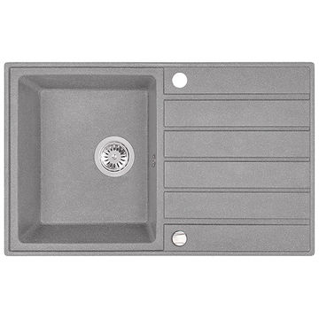 Laveo Margarita Granite Sink 1 Bowl with Drainer - Grey