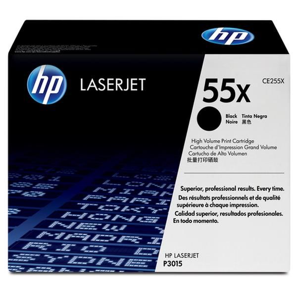 Hp # 55X Laserjet P3015 Black High Yield Print Cartridge.