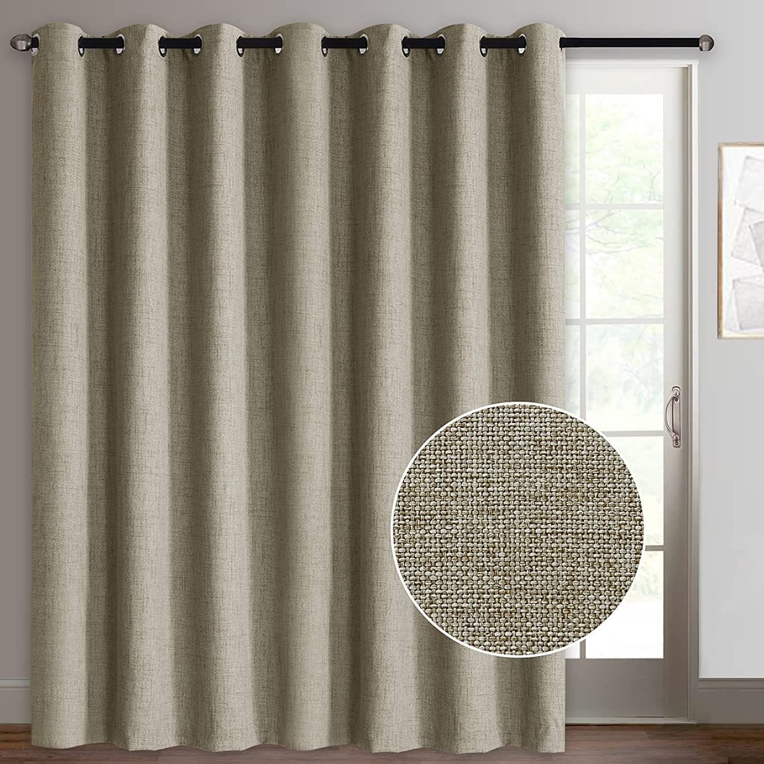 Nu Dekor - 3m Canvas Block Out Eyelet Curtains