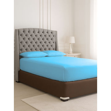 Simply Sleep - Everyday Collection Fitted Sheet - 90GSM - Sky Blue - Super King XL (30pc)