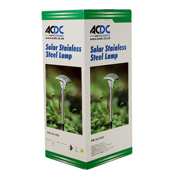 S/Steel LED Solar Garden Light 480Hx170Dia. 1.2V 4x50Ma