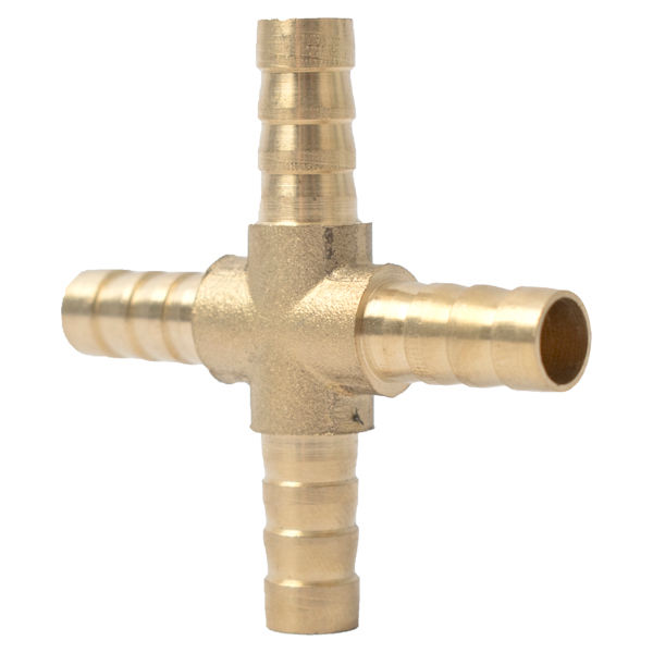 4 Way Hose Connector 8mm 1 Piece Blister - 2 Pack
