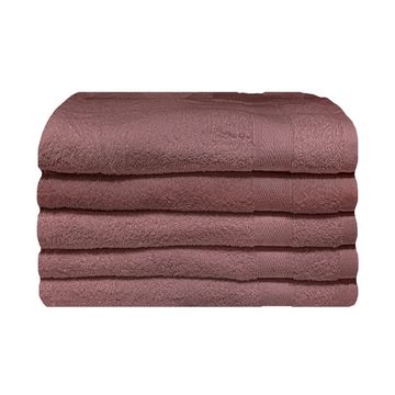 Bunty's Plush 450GSM 70x130cms Bath Towels-05 Pc Pack-Desert Sand