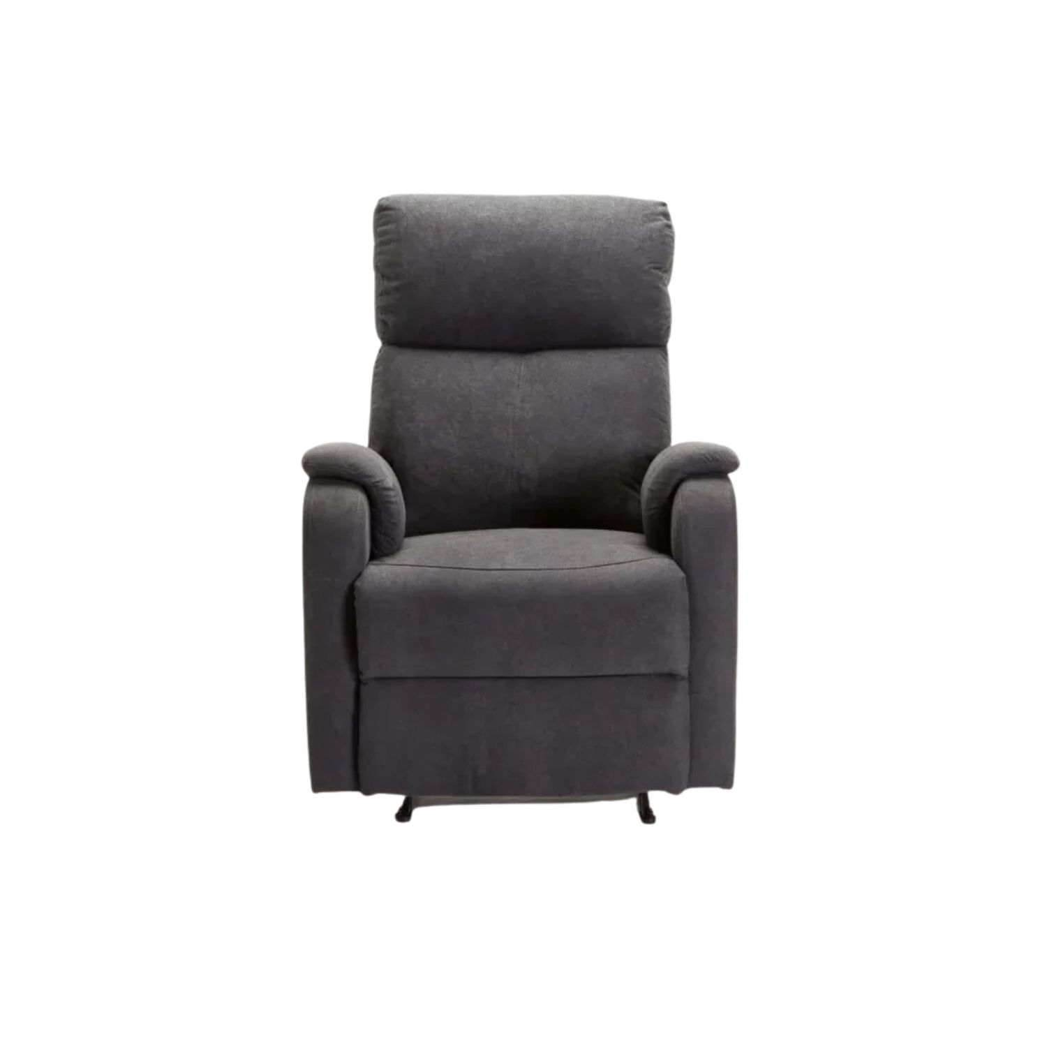 Grey Fabric Recliner Armchair with 3 Reclining Positions