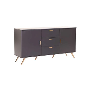 Vividitto - Succotash 2 Door 3 DrawerSideboard - Grey