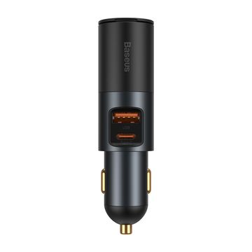 Baseus Share Together 120W 2 in 1 Car Charger U+C - Black