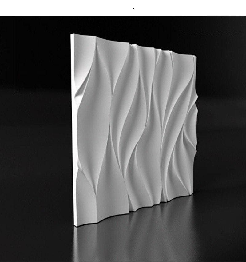 Flames 3D Wall Panel 500x500x25mm Set of 4