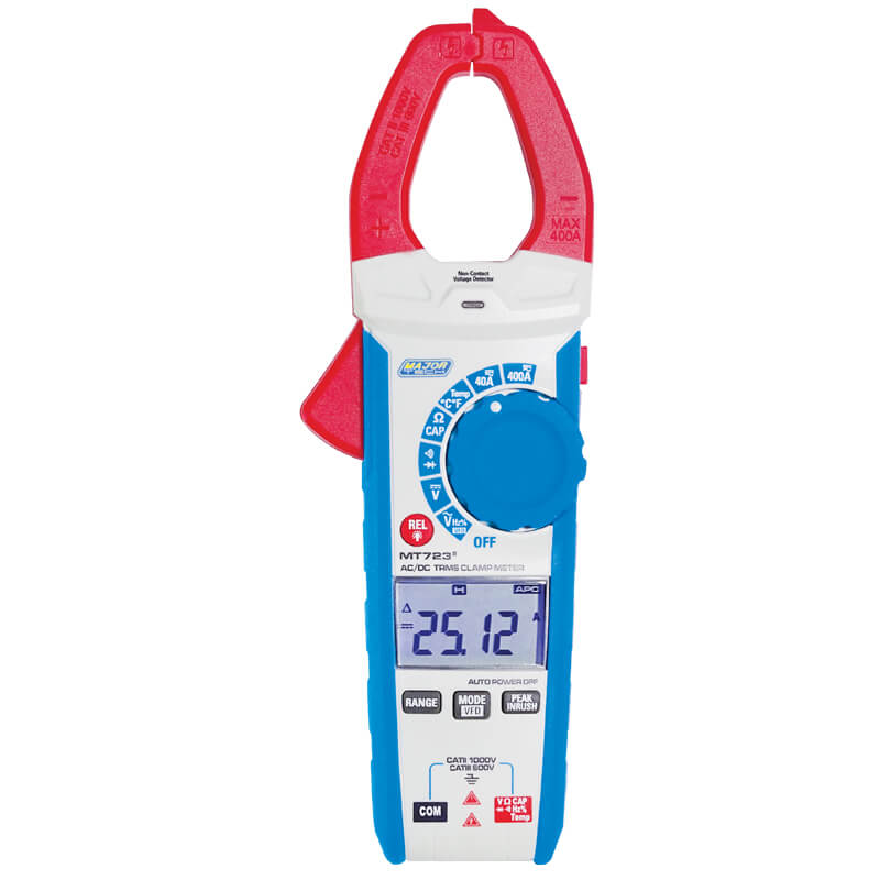 400A AC/DC True RMS Clamp Meter (MT723) - Major Tech