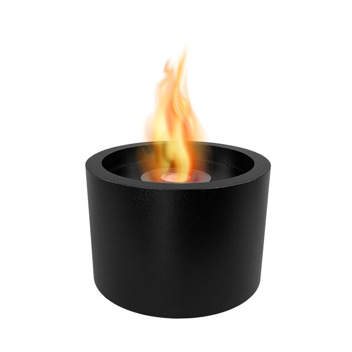NOVAFLAME - Freestanding Bio-Fireplace Moon black matte