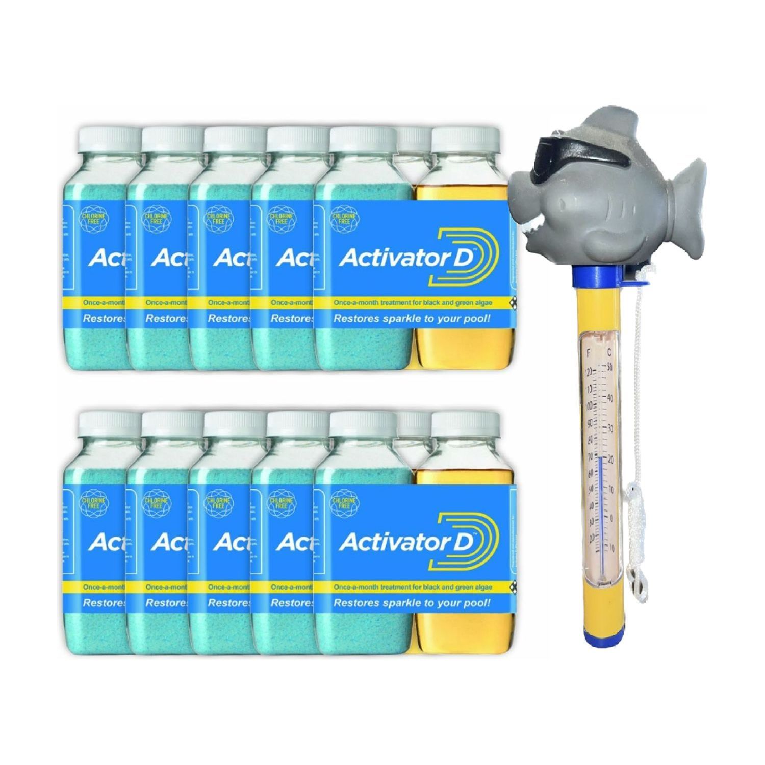 Activator D 10 Pack And Pool Thermometer Shark