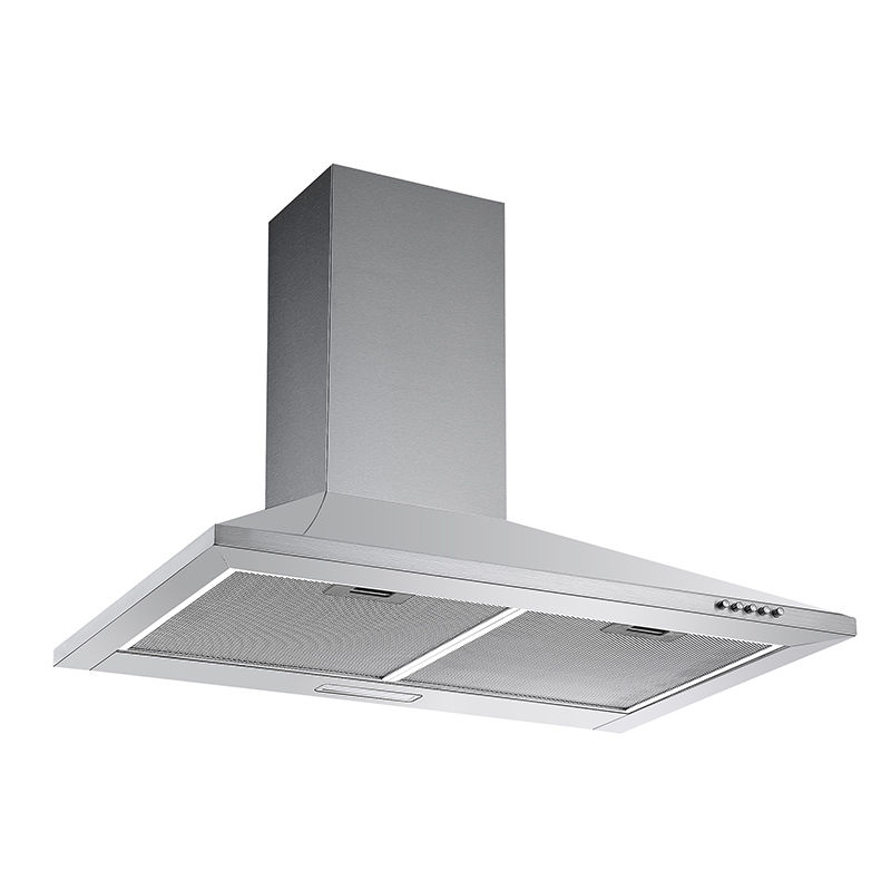 60cm Pyramid Wall Mounted Extractor - Stainless Steel with Led Lighting (ONL-60P53)