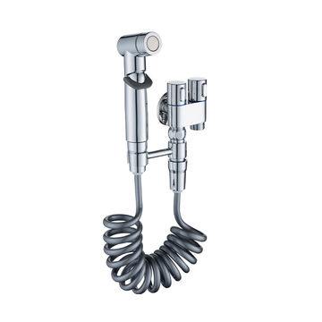 Dual control angle valve one in and two out flush valve Taps Faucet 1201 chrome
