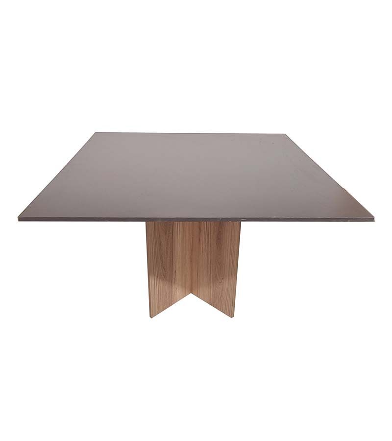 Cardiff Conference Table - Square 120cm - Storm Grey & Sahara
