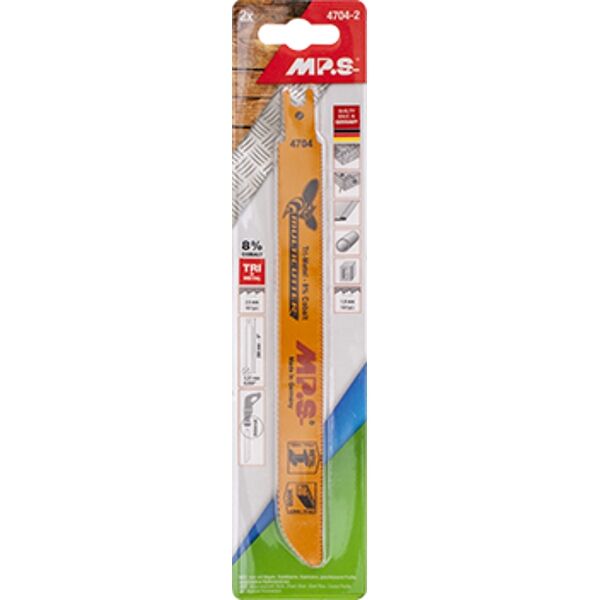 Sabre Saw Metal&Wood 200Mm Multicutter U-Shank 10&14Tpi 2/Pk