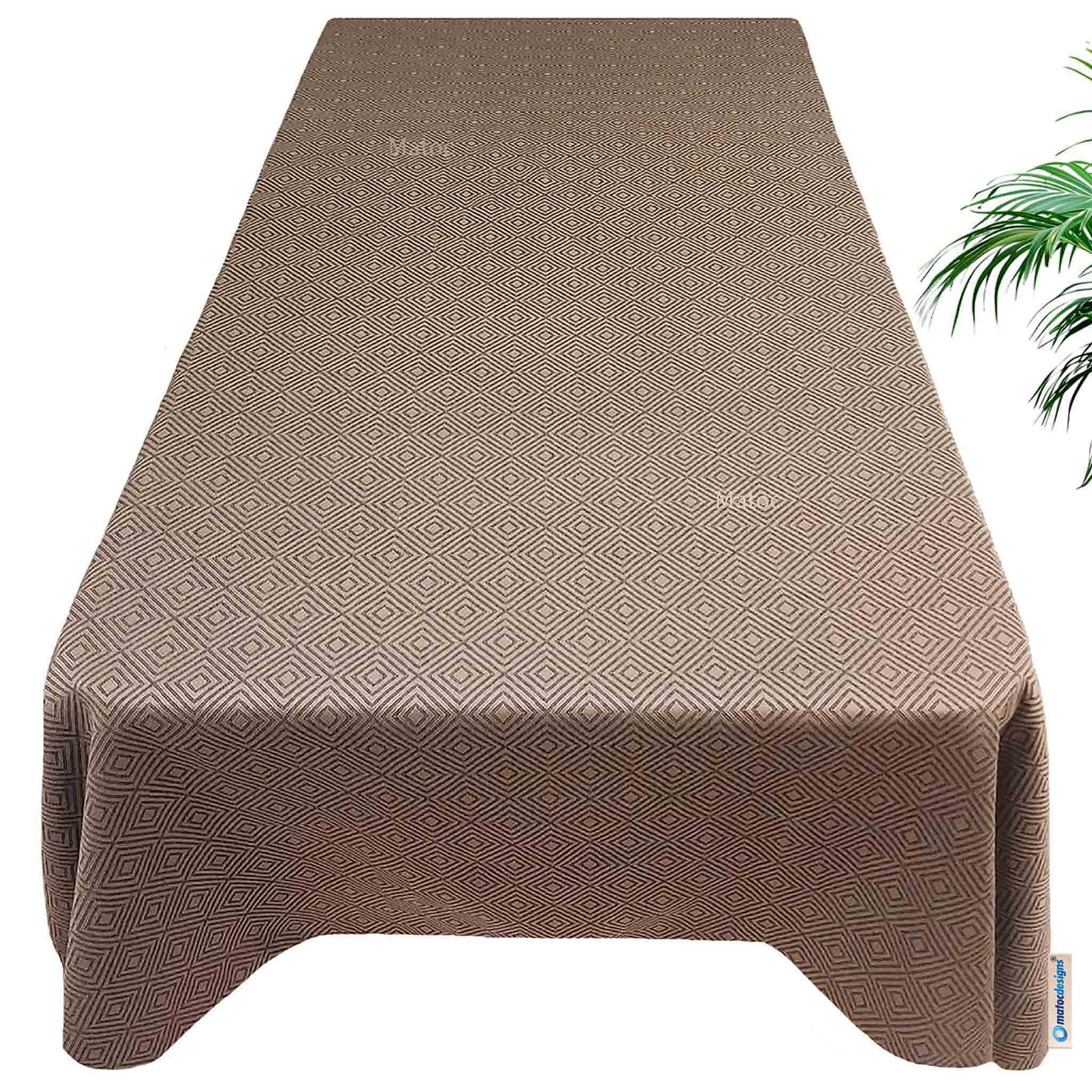 Matoc Designs Tablecloth - Indoor/Outdoor - Diamond Fossil - 130x130cm