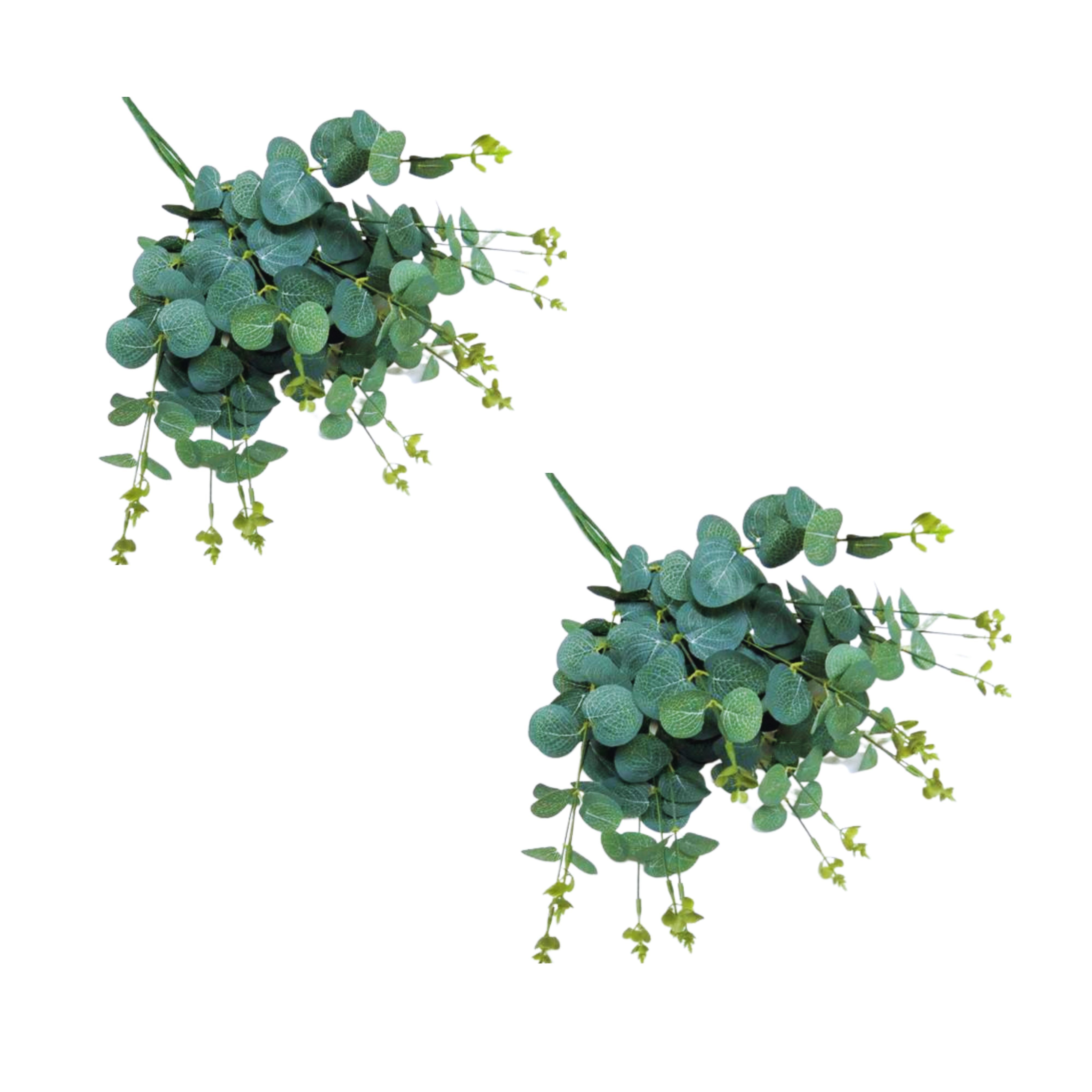 Beautiful Artificial Eucalyptus Leaf Bunch - 50cm - 2 Pack