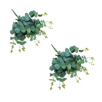 Beautiful Artificial Eucalyptus Leaf Bunch - 50cm - 2 Pack