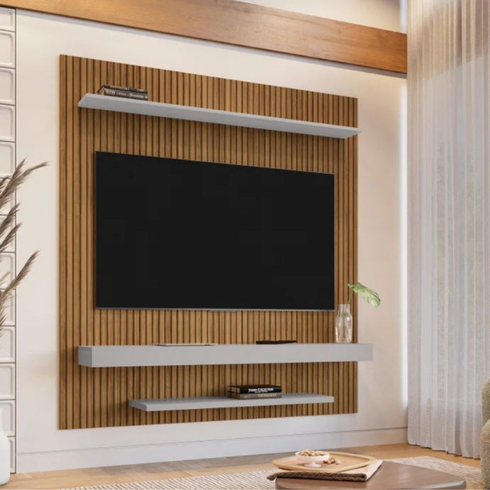 Leme Panel With 2 Shelves