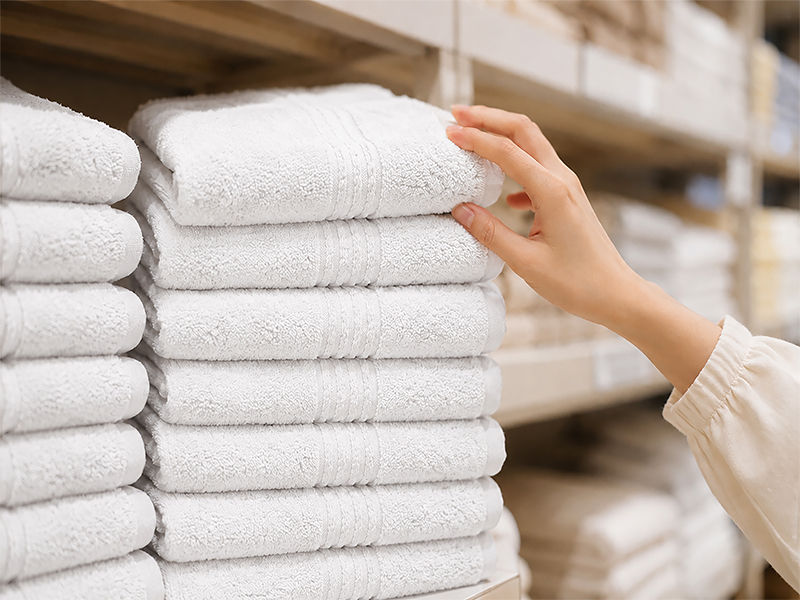 Hotel Collection 600GSM 50x90cms Hand Towels - 60 Pc Pack - Optical White