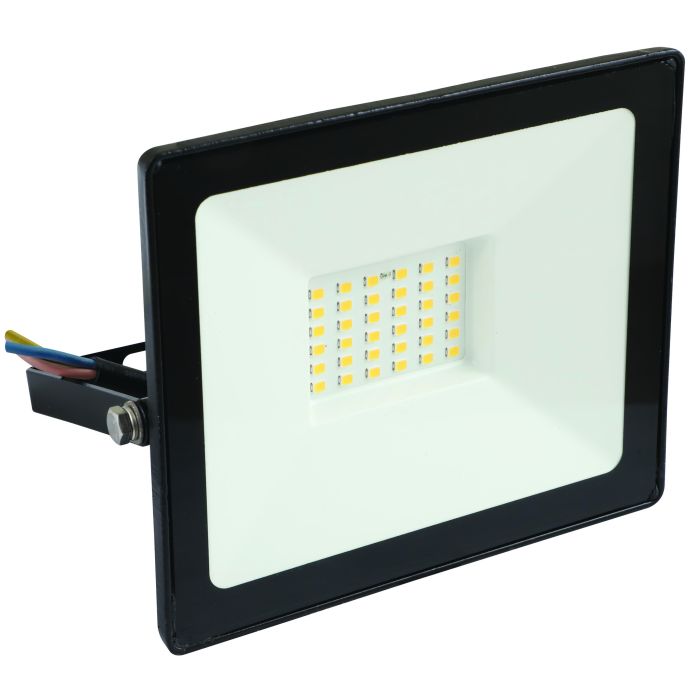 LED 30w Floodlight Black with Day Night Sensor