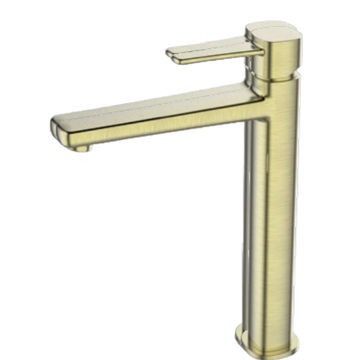 BRUSHED BRASS HIGH RISE MIXER