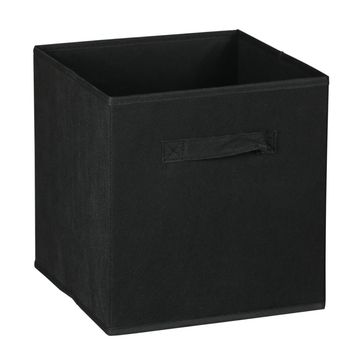 Vava Packman Collapsible Fabric Organiser Storage Basket - Black - 5 Pack  