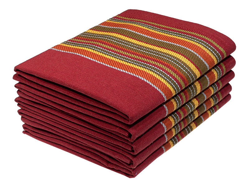 Multipurpose, Easy Fit, Absorbent Kitchen Towel - Design 2656 - 039x067cms - (05 Pc Pack) - Stripes