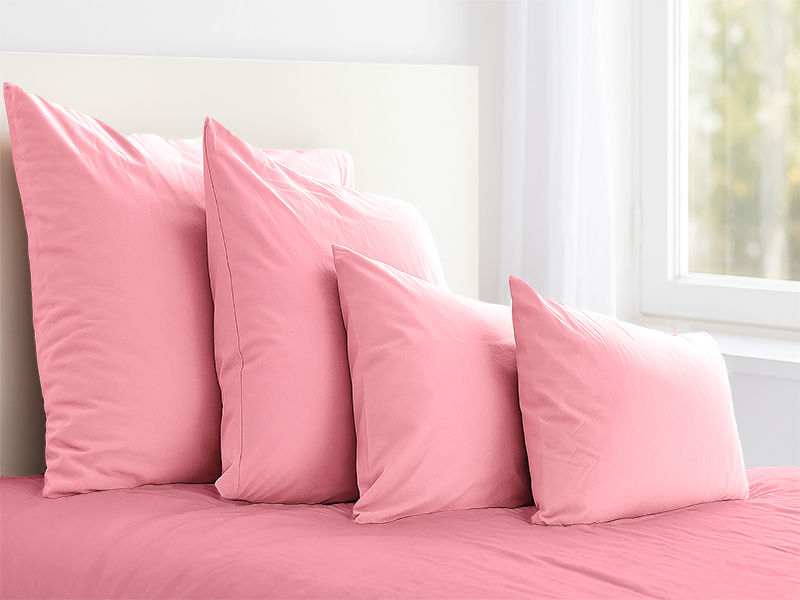 Everyday Collection Pillow Cover Set - 90GSM - Pink Frosting - King - (6set)