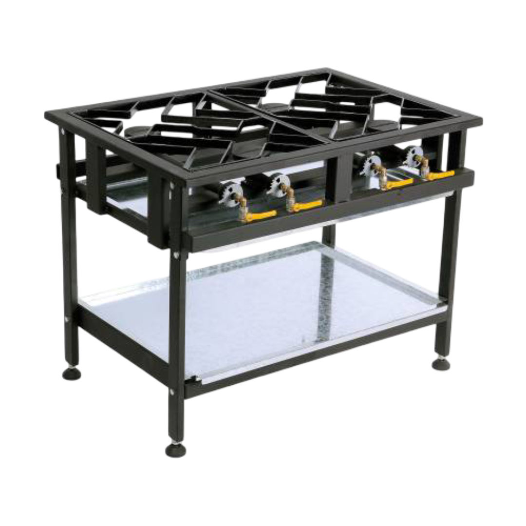 Anvil Commercial Gas Boiling Table - 4 Burner (Staggered)