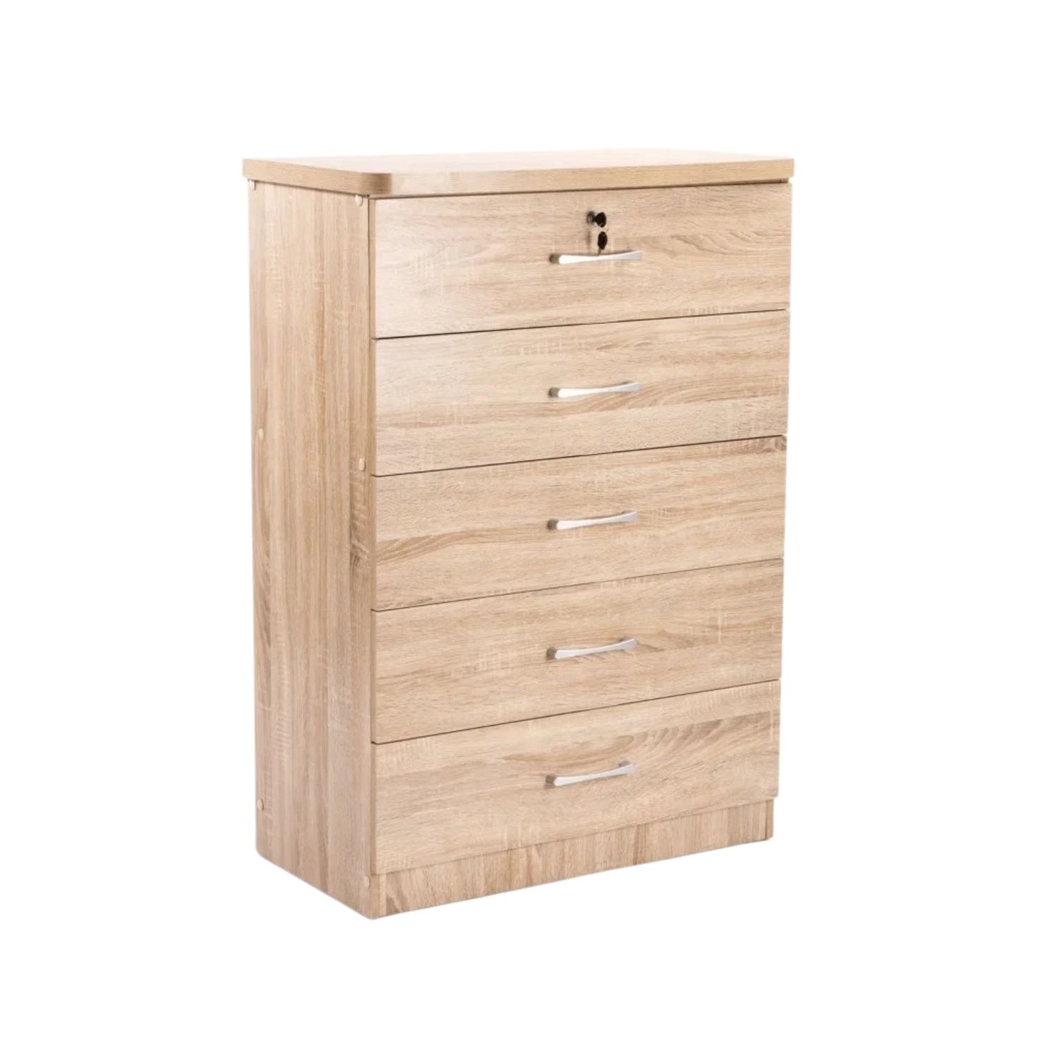5 Drawer Storage Chest for Home - Oak