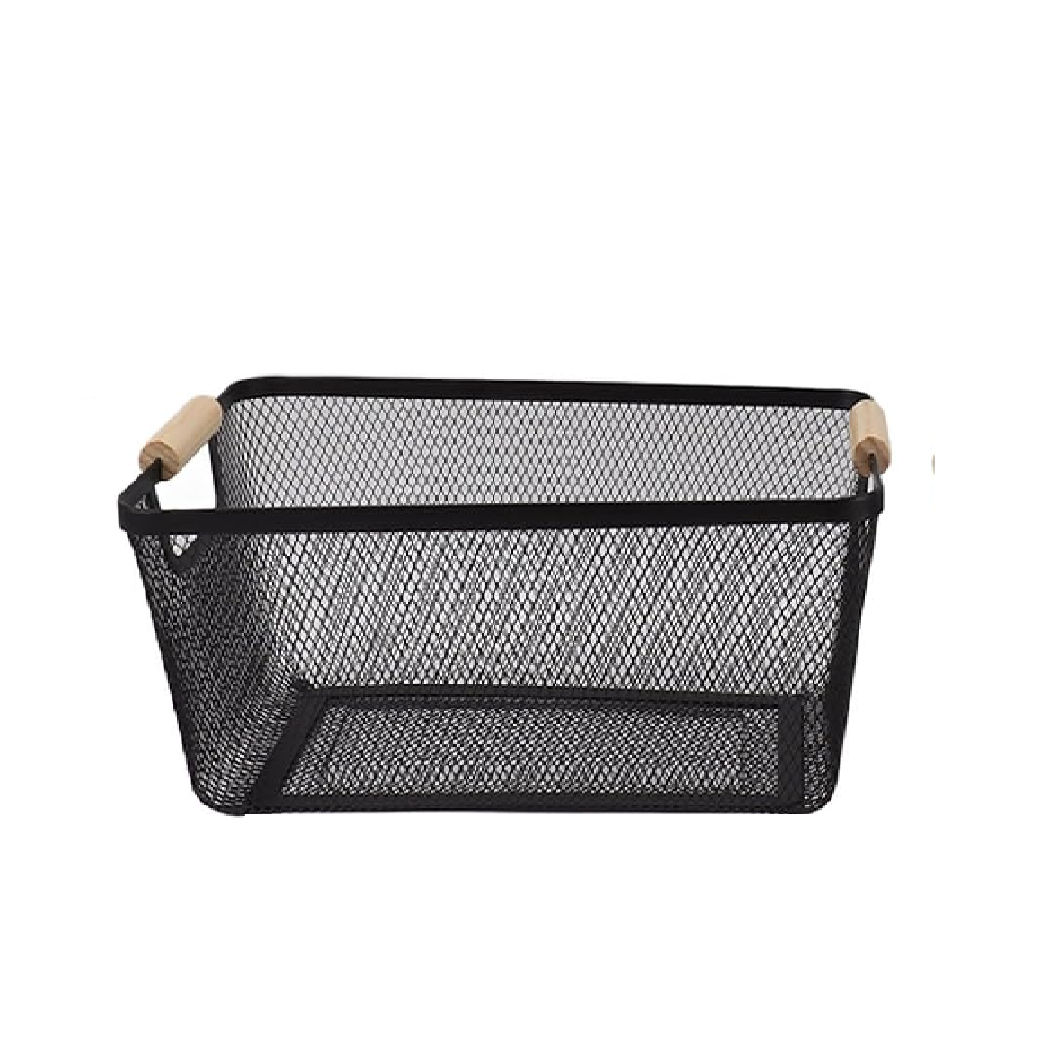 Kitchen Fruit Basket With Wood Handle