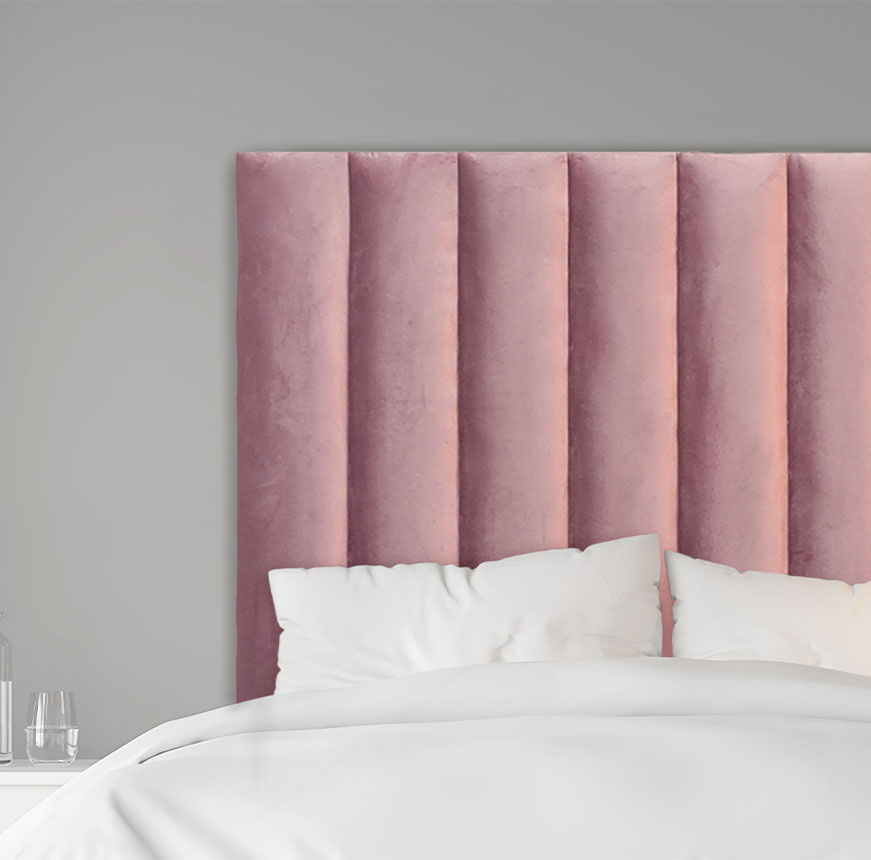 Dafina Diagonal Panel Headboard Emerald Pink Queen