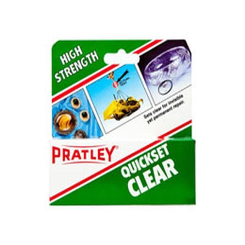 Pratley Glue Quickset Clear 36ml (86143) 36ml - 4 Pack