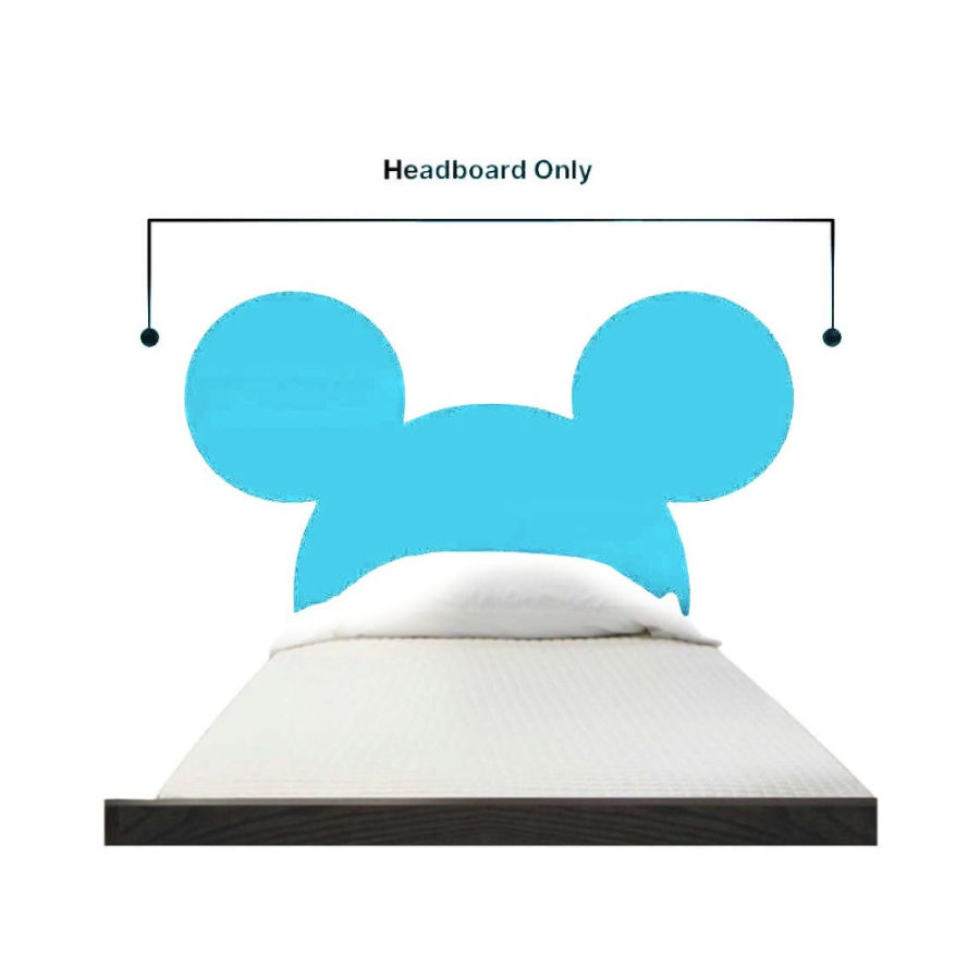 Blue Mickey mouse shape double