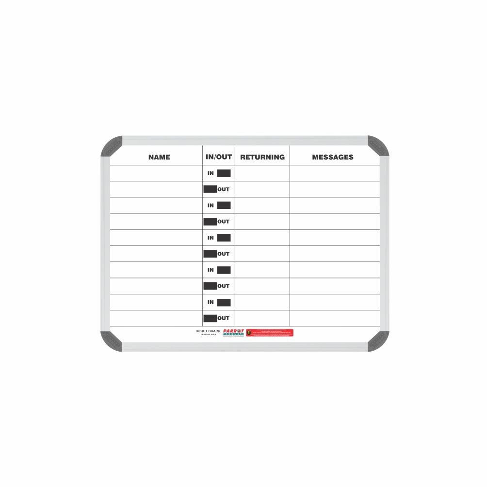 In/Out Board Magnetic 10 People (600*450mm)