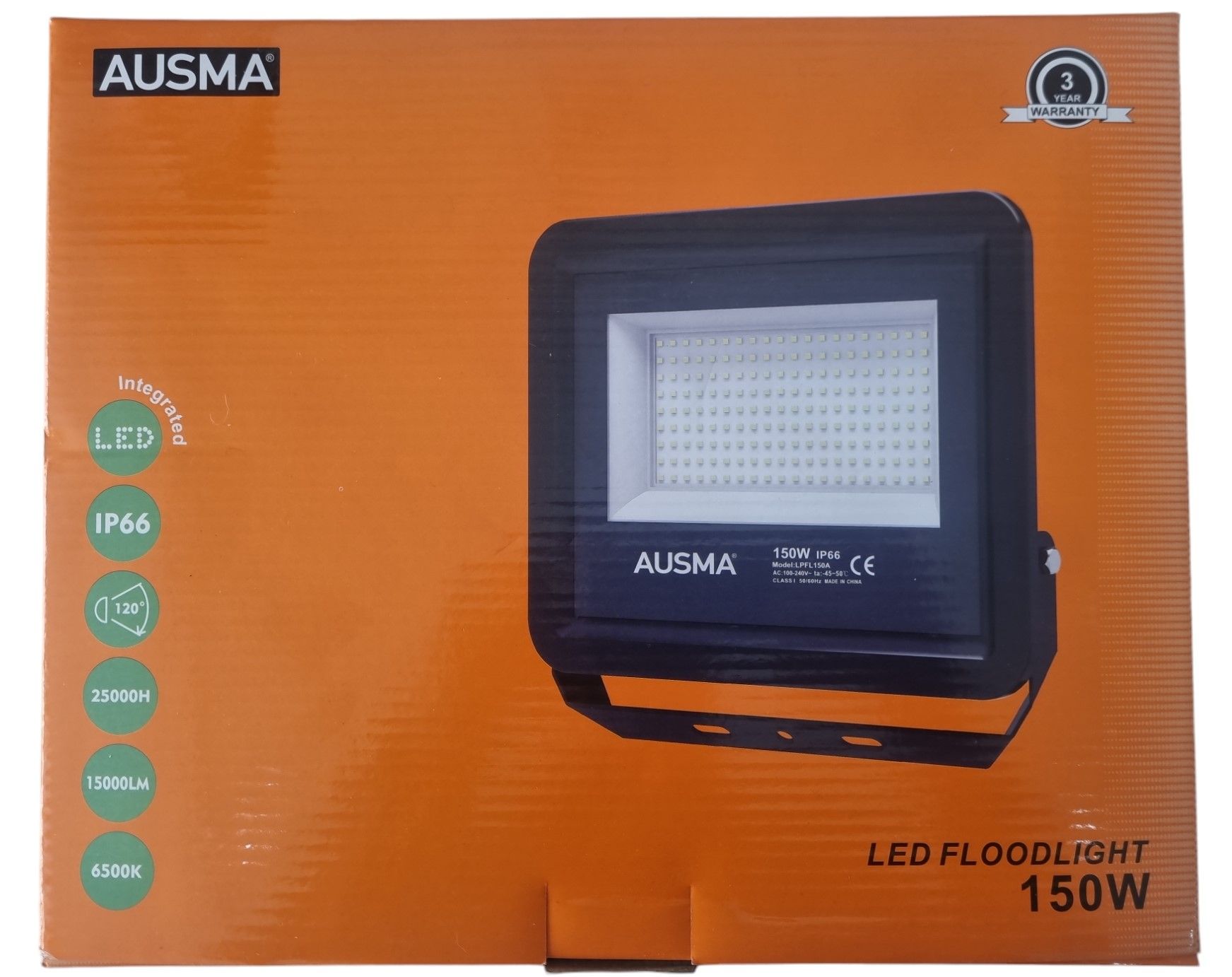 Floodlight LED 150w daylight Ausma- 6500k 15000lm