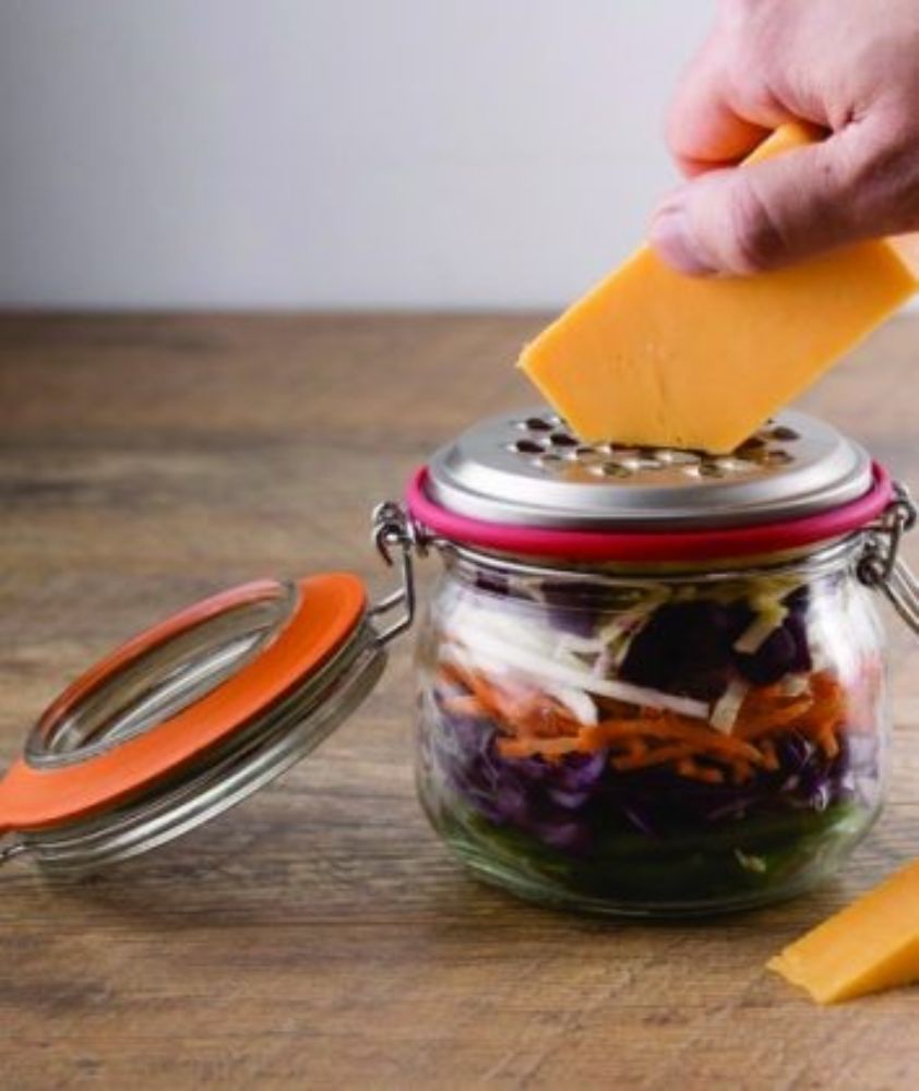 Kilner Clip Storage Jar with Grater Lid – 500ml