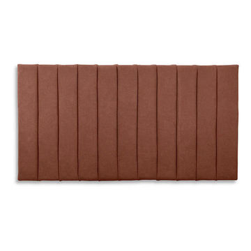 Tracy Panel Velvet Headboard - Brown - Queen